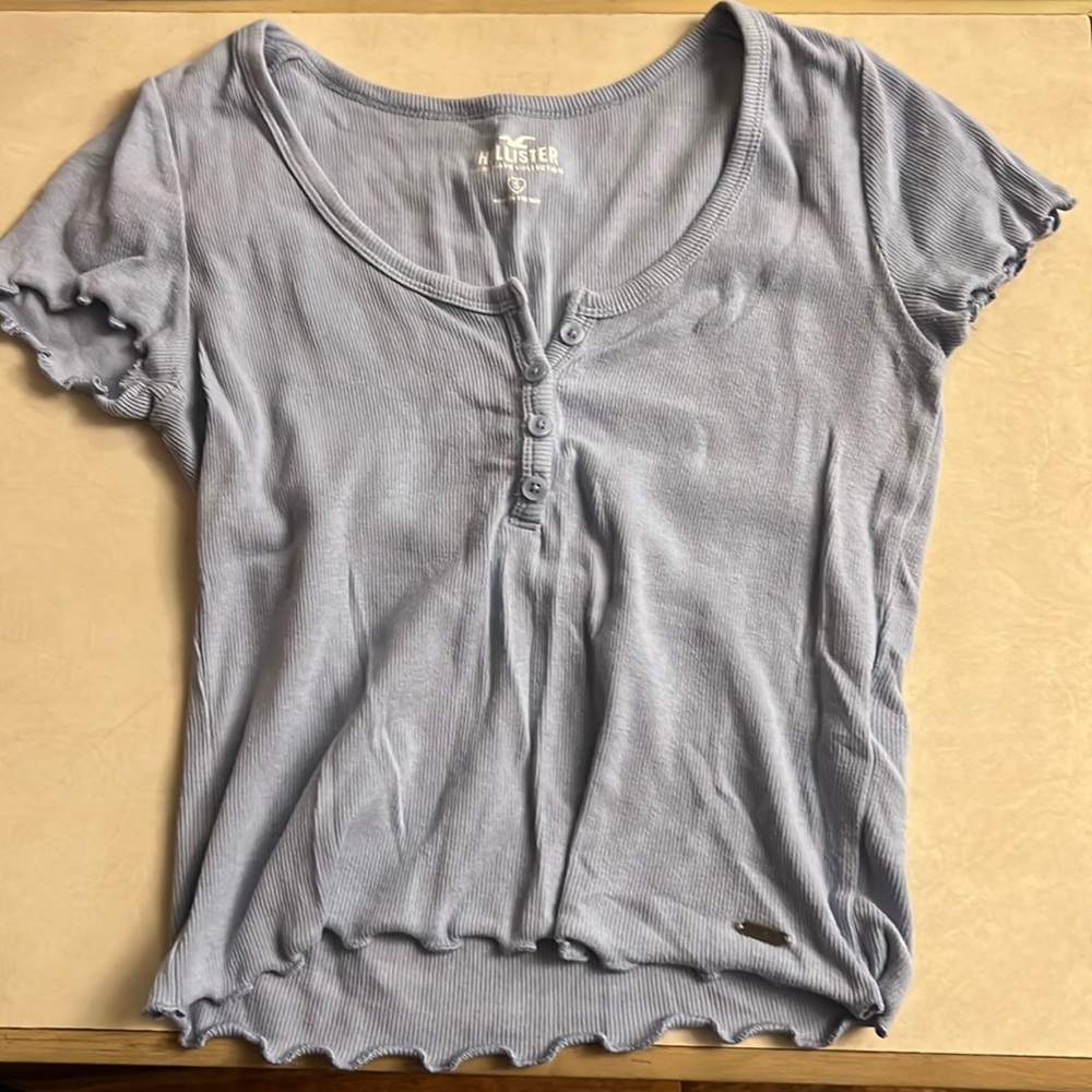 Hollister blue baby tee - size S